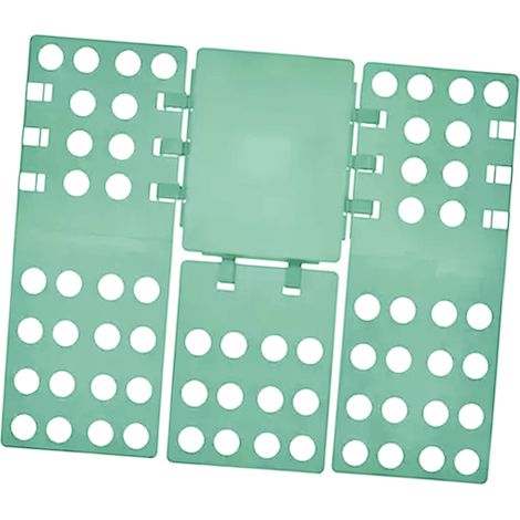 Planche à plier les vêtements (T-shirts), structure stable et pratique, modèle vert 1, gain de temps et d'efforts (1/5)