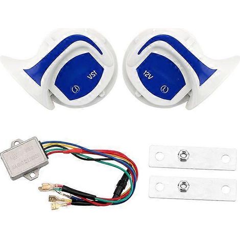 Bocina potente de 115 dB para coche, motocicleta, furgoneta o camión. Sirena de 12 V. Señal de bocina para coche. Altavoz de alarma para coche. (1/5)