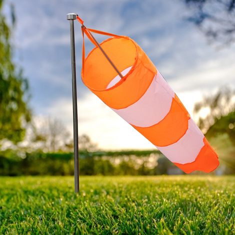 Nylon-Flughafen-Windsack, reißfest, Outdoor-Windmesssack mit reflektierendem Gürtel (1 m) (1/5)