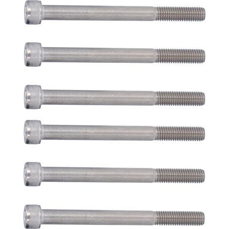 M10x140 Hohl-Sechskant-Zylinderkopf-Befestigungsschrauben, 10er-Packung, A2-70 Edelstahl, Sechskantschrauben für Industriemaschinen, Hochleistungsschrauben. (1/5)