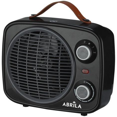 FABRILAMP ESTUFA CALEFACTOR 2000W NEGRO/GRIS 2 POTENCIA  3 FUNCIONES ANTIVUELCO HOGUERA