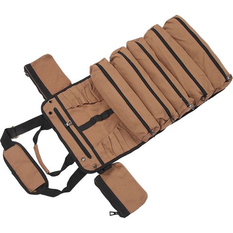 Kleine Werkzeugtasche mit 7 einzelnen Fächern, praktische und tragbare Rolltasche, Organizer, Werkzeugtaschen für Mechaniker und Elektriker (1/5)