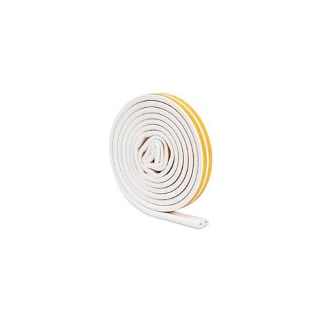 Selbstklebende Dichtung für Türen und Fenster, Gummidichtungsstreifen 9 mm (L) x 6 mm (H), 5 m - Crezuo