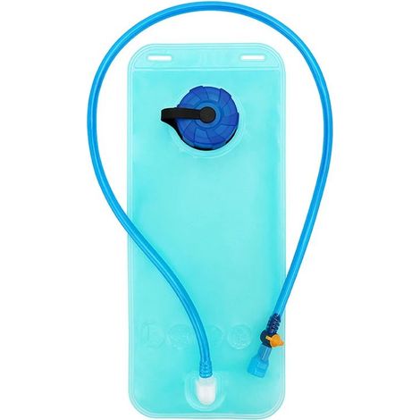 Botella de agua deportiva para mochila, azul, gran capacidad de 2 litros (talla única)