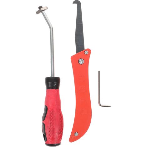 Kit de nettoyage de joints de carrelage (2 pièces) pour la cuisine : outil de détartrage et de nettoyage avec pointe en tungstène pour éliminer les taches tenaces et les saletés. (1/5)