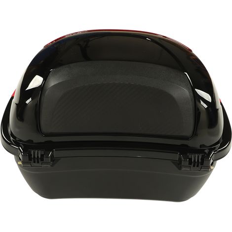 Coffre arrière moto étanche avec serrure, boîte de rangement pour motocyclette noir (1/5)