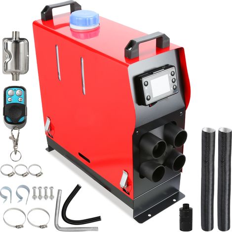 Randaco Calentador Diesel - 5kW 12V Calentador de Aire Diesel - Control Remoto, Rápido, LCD 4 Salidas de Aire Accesorios Completos (1/5)