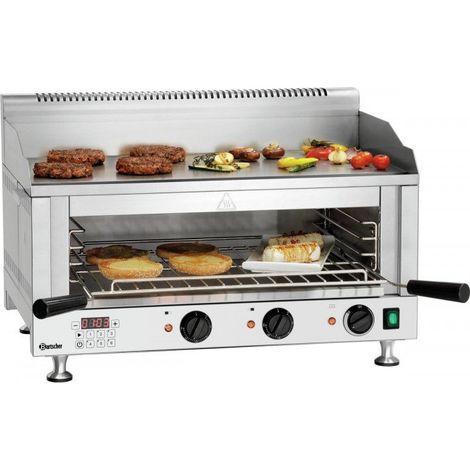 Salamandre Gril Bartscher 6640 – 6,64 kW, Inox, 2 Zones, GN 1/1, 400 V - TRI