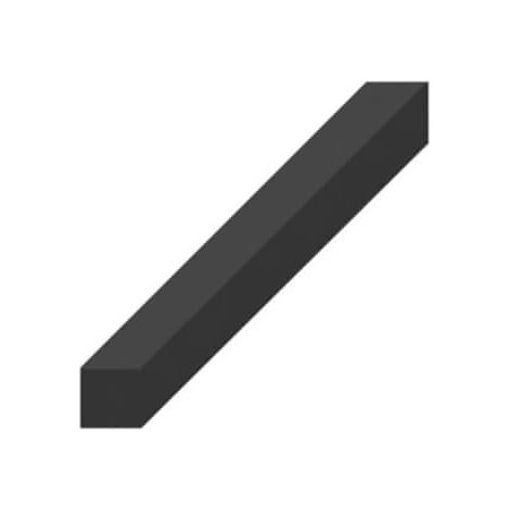EPDM Gummiband schwammig knusprigem schwarz 4 Seiten 30x30mm 1m Länge