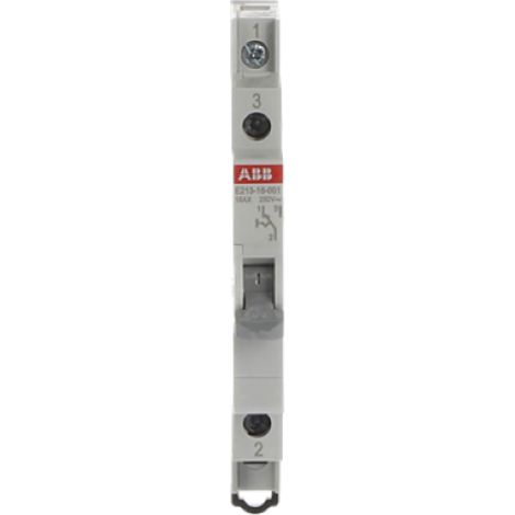Interruttore commutatore modulare 16a 250v ac 1 polo colore grigio abb e213-16-001 m093869 (1/2)