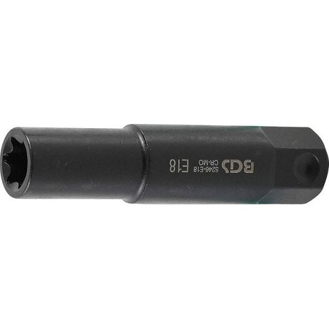 Douille de Clé à Douilles Extra Longue 22 mm - Profil E18 - Précision et Accessibilité, Acier - D-Work