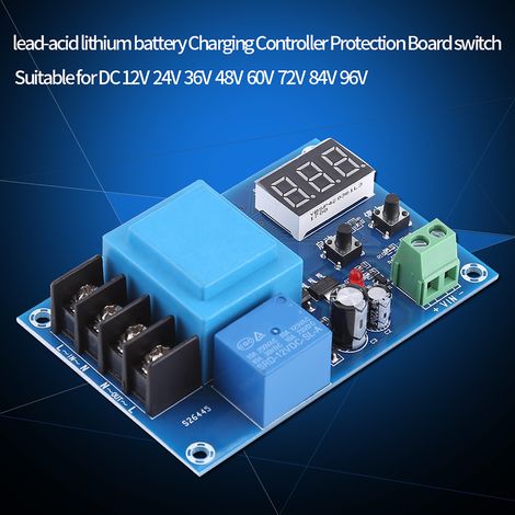 Module de commande de charge pour batterie plomb-acide et lithium 220V avec interrupteur et carte de protection (1/5)