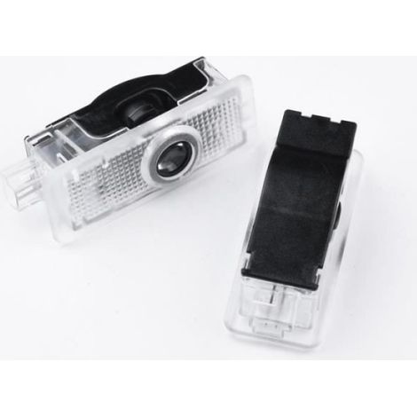 Lumiere De Bienvenue - Projecteur Laser LED - Pour Porte Automobile - 12 V - 5 W - ABS Et Alliage D Aluminium - 2 Pieces (1/4)