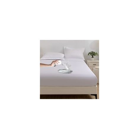 160 x 200 cm Protège Matelas Imperméable Respirant avec imperméable pour Matelas Housse de Matelas 30 cm de Profondeur (1/5)