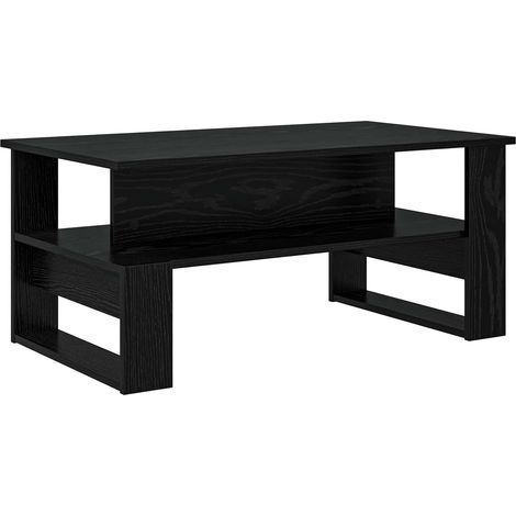 Table basse Chêne noir 90 x 50 x 40 cm Bois d'ingénierie