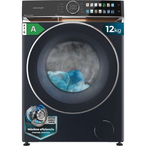 Cecotec Lavadora 12Kg Carga Frontal Bolero DressCode 12980 Direct Drive Blue A. 1400RPM, Motor Direct Drive, Bajo Consumo (1/5)