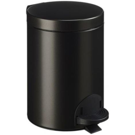 Poubelle à pédale Sanelia - seau antibactérien - 5l - gris manganèse (1/3)