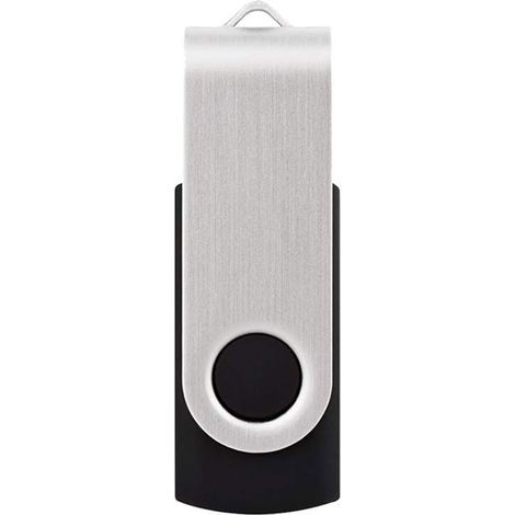 Clé USB - 4 Go - USB 2.0 - Capuchon Pivotant Métal - Indicateur LED - Pour Stockage Données - 1 Pièce (1/5)