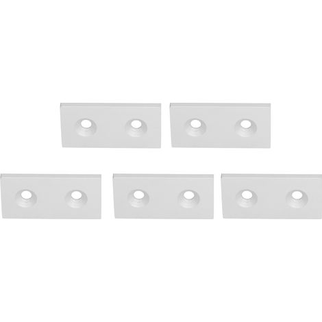 5 Pièces Bouchons de Finition Profilés Aluminium 4080, Capsules de Protection pour Rails Linéaires, Argent