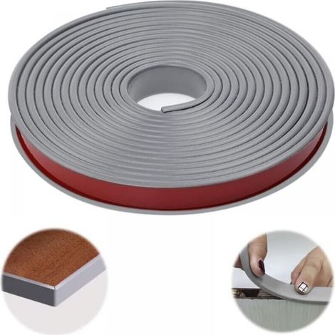 5mX20mm Table Edge Corner Protector, U-Form Soft Edging Strip Edge Protection Strip for Cabinet Repair, Furniture Restoration(Grey) (1/4)