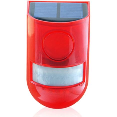 MINKUROW Allarme Sonoro Solare Luce Stroboscopica Led Lampeggiante Trasparente, Ip65 Impermeabile 110db Sistema Di Sicurezza Di Allarme Forte Per Casa Villa Fattoria Cortili, Allarme Acustico E Visivo (1/5)