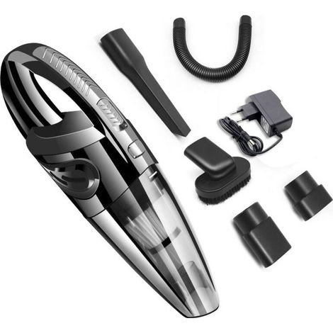 1 aspirateur portable sans fil, rechargeable, haute puissance, filtration HEPA, pour voiture et intérieur (1/4)