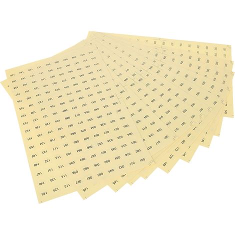Étiquettes autocollantes rondes en papier, imperméables et auto-adhésives, numérotées, pour vernis gel, avec marques de couleur (001-160) (1/5)