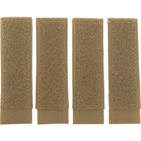 4 Pièces Patches Auto-agrippantes Nylon Fixation Molle pour Gilet Tactique Chasse Tir Jeux Kaki (1/5)