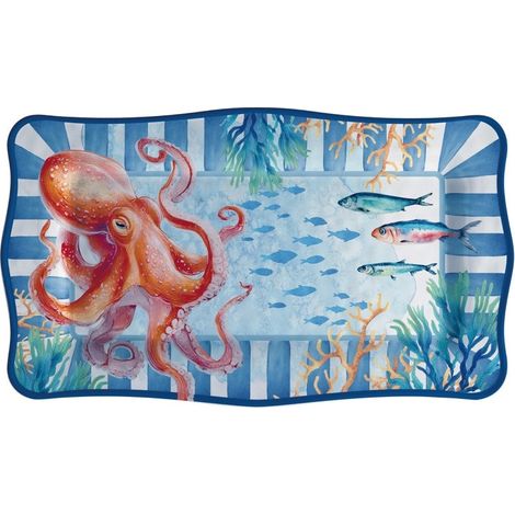 Regalo Italiano Vassoio Rettangolare Deep in Melamina 48 x 28 m Cm H 2 Cm