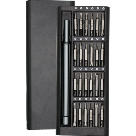 Questo set di cacciaviti multifunzione 48 in 1 include una potente punta per cacciavite doppia magnetica. È un set di cacciaviti di precisione adatto per riparazioni hardware e include (1/4)