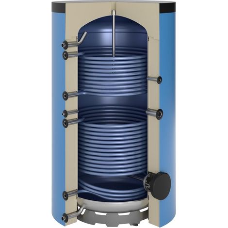 OEG Ballon solaire 1500 litres avec 2 échangeurs à tube lisse
