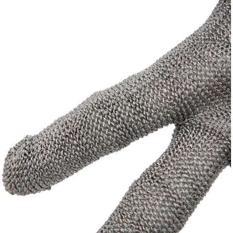 Schnittfeste Handschuhe für die Holz- und Metallbearbeitung, abriebfest, Handschutz, aus Stahldraht der Güteklasse 5, universelle Eisenhandschuhe (1/5)