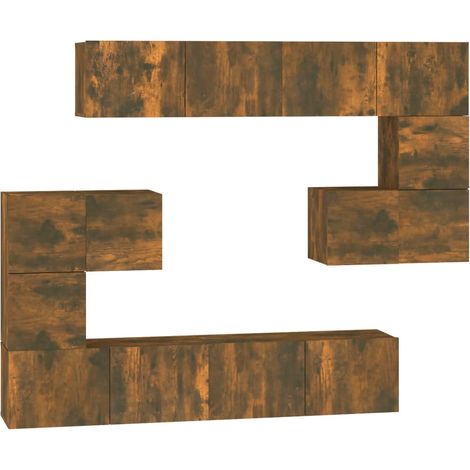 TV-Wandschrank Räuchereiche Holzwerkstoff vidaXL (1/5)
