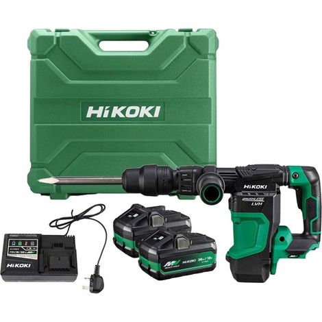 HiKOKI Cordless Demolition Hammer Drill 36v Brushless Breaker SDS Max H3641DAJAZ (1/5)