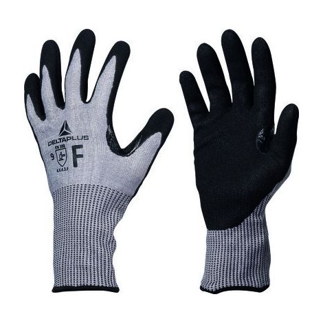 Gant en tricot polyester/spandex gris Delta Plus, taille 9