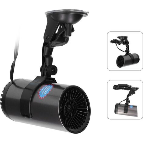 2-in-1-Autoheizung, 150 W 12 VDC-Lüfter, tragbarer Plug-and-Play-Defogger mit 360° drehbarer Halterung, Saugnapf (1/5)