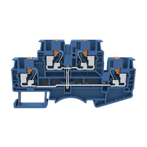 Degson DSKK4-01P-12-50-A(H) Bloc de jonction traversant à 2 étages Push-In bleu 1 pc(s) Q239522 (1/2)
