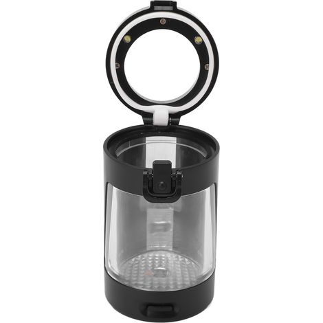 Mini boîte de rangement à épices transparente, boîte de rangement à épices portable et lumineuse avec câble USB (1/5)