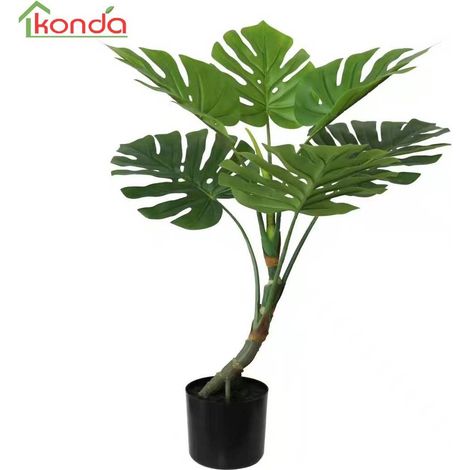 C PIANTA MONSTERA ARTIFICIALE 80 CM 4 PZ