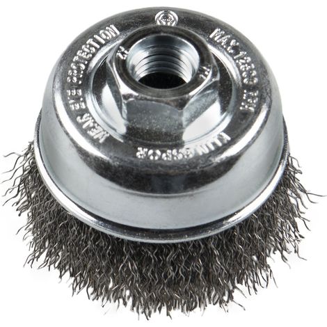 Klingspor BT 600 W Topfbürste, 100 mm Gewinde M 14 0,3 Stahl