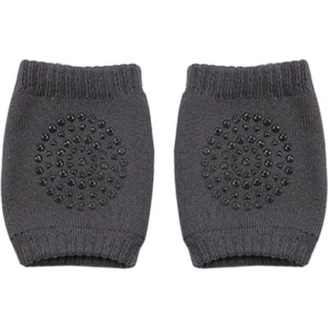Genouillères Antidérapante Protèges Genoux pour Bébé - OUTAD - Gris foncé - Mixte (1/4)