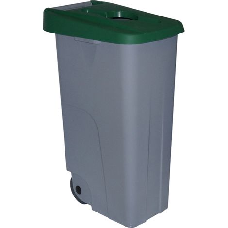 Cubo reciclaje Denox - 85 l - Verde
