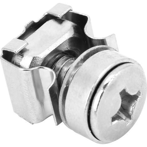 Kit de 20 vis et écrous cage pour baies de brassage (M616) (1/5)