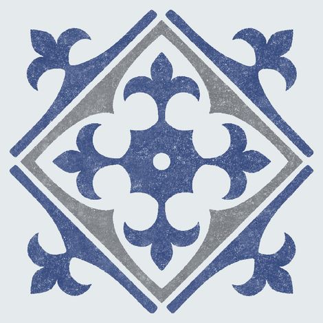 Dalles Adhésives Nadia Bleu Installation Facile, Style Moderne - Dc-fix
