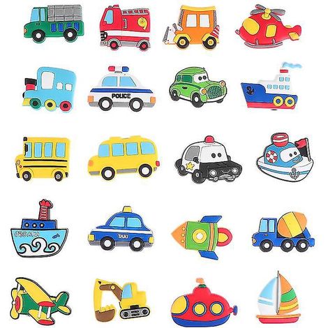 20 autocollants pour réfrigérateur/voiture