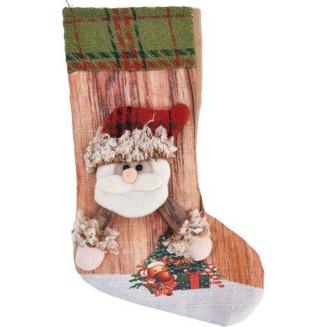 Chaussette de Noël Imprimée en 3D pour Décor de Cheminée ou Sapin - Idée Cadeau pour Personnes Âgées (1/5)