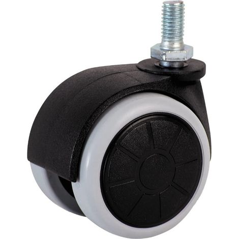 Ruota girevole per mobili, 50 mm, portata 35 kg, con perno da 8 mm