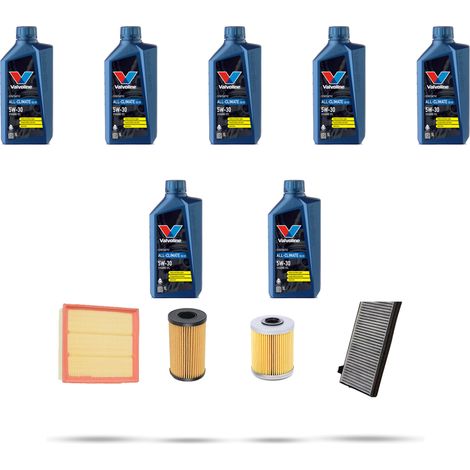 Kit tagliando 4 FILTRI e 7L OLIO compatibile con Renault Espace IV 2.0 Dci 110kw dal 2006 (1/5)