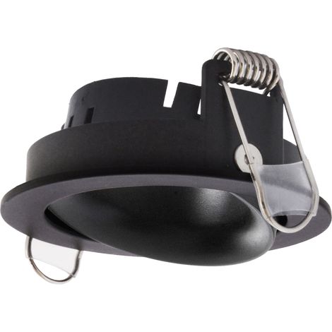 Empotrable techo NOK1 Redondo ajustable Negro Negro (1/2)