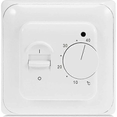 Thermostats non programmables Baomain Home, contrôleur manuel de température pour chauffage au sol radiant 110-120 V CA 16 A 4 fils (degrés Fahrenheit °F) (1/5)